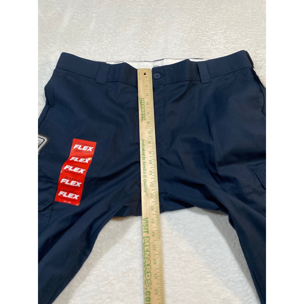Dickies Flex Regular Straight Fit Cargo Pants Dark Navy 40x32 WP595DN Mens NEW - Picture 4 of 11